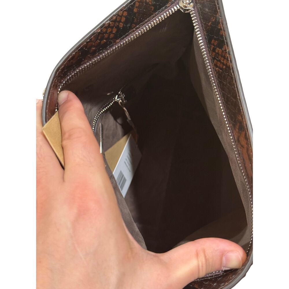 Michael Kors Collection Candice Python-Embossed L… - image 9